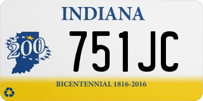 IN license plate 751JC