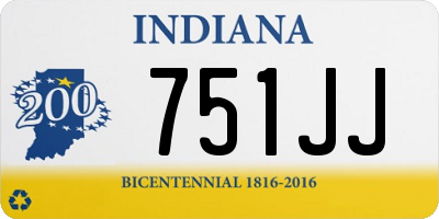 IN license plate 751JJ