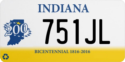 IN license plate 751JL