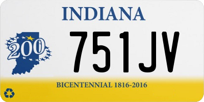 IN license plate 751JV