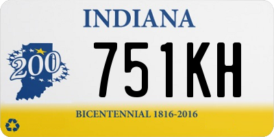 IN license plate 751KH
