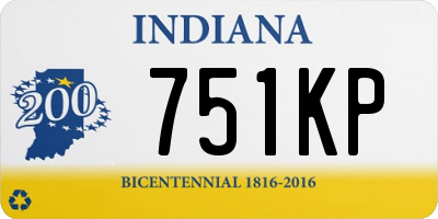 IN license plate 751KP