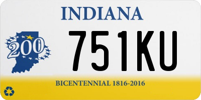 IN license plate 751KU