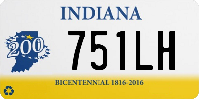 IN license plate 751LH