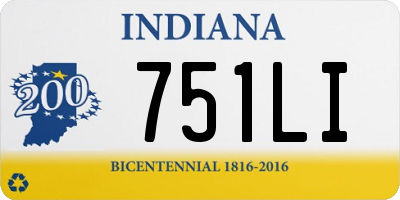 IN license plate 751LI