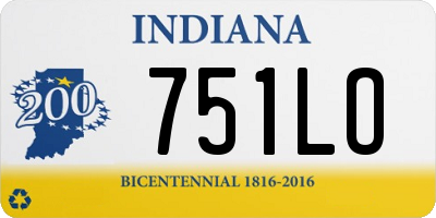 IN license plate 751LO