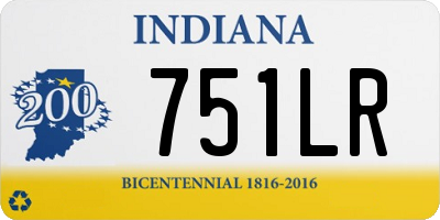 IN license plate 751LR