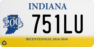 IN license plate 751LU