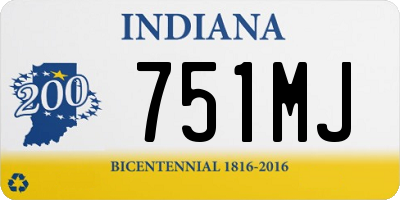 IN license plate 751MJ