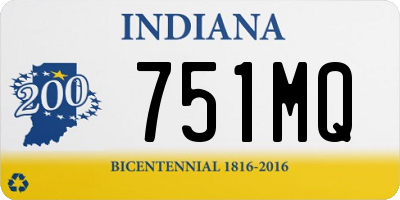 IN license plate 751MQ