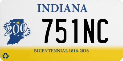 IN license plate 751NC