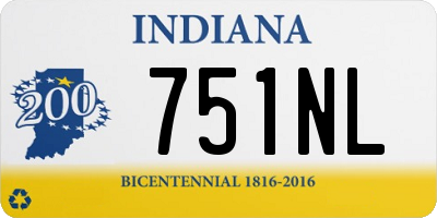 IN license plate 751NL
