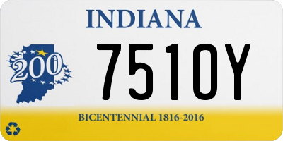 IN license plate 751OY