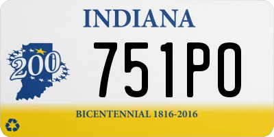 IN license plate 751PO