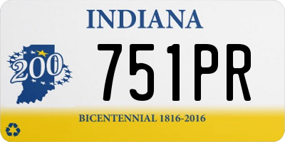 IN license plate 751PR