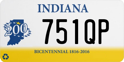 IN license plate 751QP