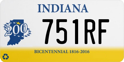 IN license plate 751RF