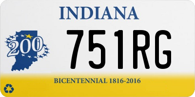 IN license plate 751RG