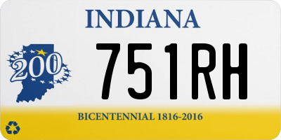 IN license plate 751RH