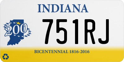 IN license plate 751RJ