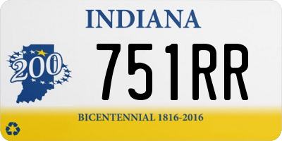 IN license plate 751RR