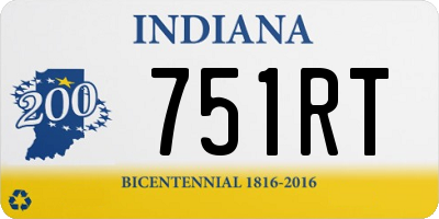 IN license plate 751RT