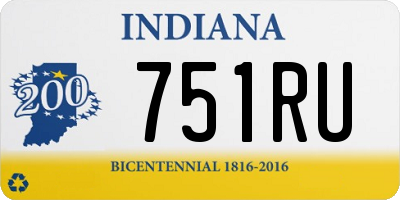 IN license plate 751RU