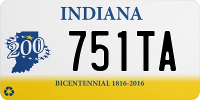 IN license plate 751TA
