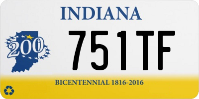 IN license plate 751TF