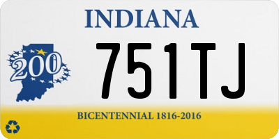 IN license plate 751TJ