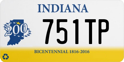 IN license plate 751TP