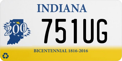 IN license plate 751UG
