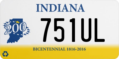 IN license plate 751UL