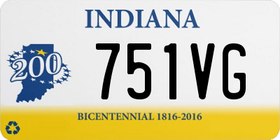 IN license plate 751VG
