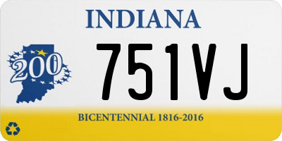 IN license plate 751VJ