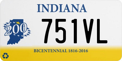 IN license plate 751VL