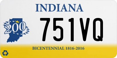 IN license plate 751VQ