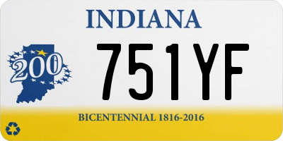 IN license plate 751YF