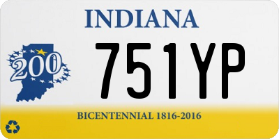 IN license plate 751YP