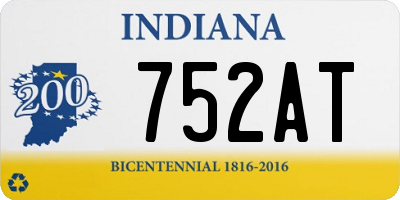 IN license plate 752AT