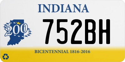 IN license plate 752BH