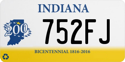 IN license plate 752FJ