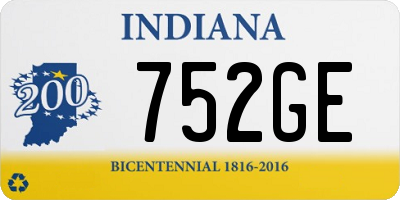 IN license plate 752GE