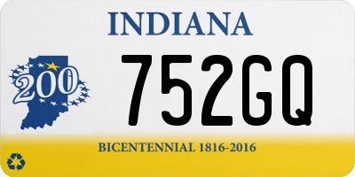 IN license plate 752GQ