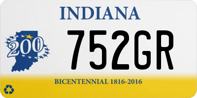 IN license plate 752GR