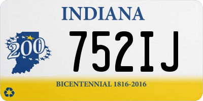 IN license plate 752IJ