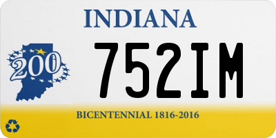 IN license plate 752IM