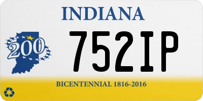 IN license plate 752IP