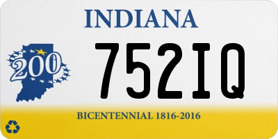 IN license plate 752IQ