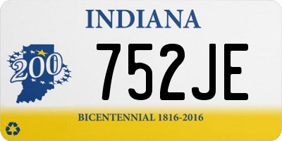 IN license plate 752JE